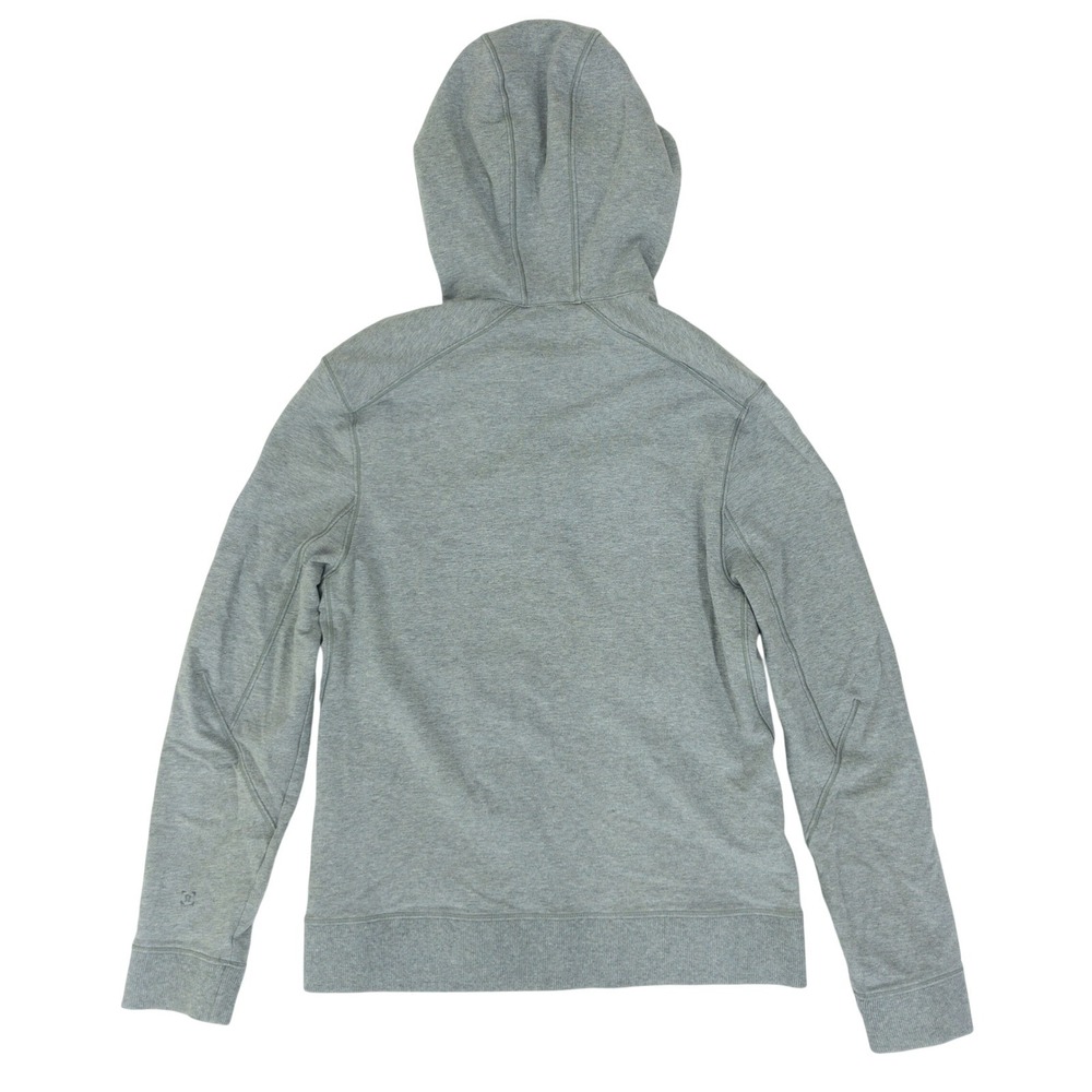 Lululemon Cross Cut Zip Up Hoodie Mens Small Grey Heathered Full Zip Pocket - Picture 12 of 16